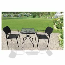 Style Selection Bistro Patio Set - Steel and Resin - Black - 3 Pieces -STYLE SELECTIONS Online Shop 72255050c L