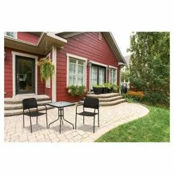 Style Selection Bistro Patio Set - Steel and Resin - Black - 3 Pieces -STYLE SELECTIONS Online Shop 72255050d L