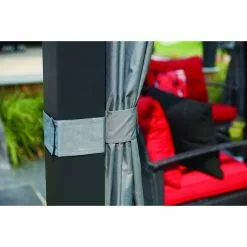 Curved Roof Pergola - 10-ft x 10-ft - Black -STYLE SELECTIONS Online Shop 72255184d L