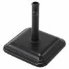 Style Selections Square Patio Umbrella Base - 13 7/8-in - Black