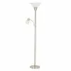 Metal Torchiere Lamp - 71" - Brushed Steel 1 Metal Torchiere Lamp - 71" - Brushed Steel -STYLE SELECTIONS Online Shop 79565106 L